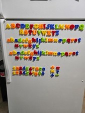 Magnetic Alphabet  Numbers Set for Kids 104 PCS ABC 123 Educational Toy Fridge
