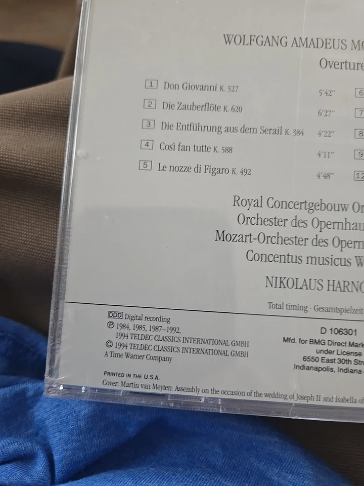 Mozart: Overtures - Nikolaus Harnoncourt - CD New & Sealed  - Image 4 of 4