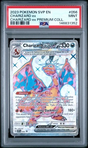 2023 POKEMON SVP EN-SV BLACK STAR PROMO #056 CHARIZARD EX PSA 9