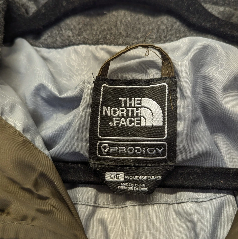 Chaqueta de bombardero con capucha The North Face Prodigy Down 600 para mujer L abrigo de esquí marrón Foto 4 de 4
