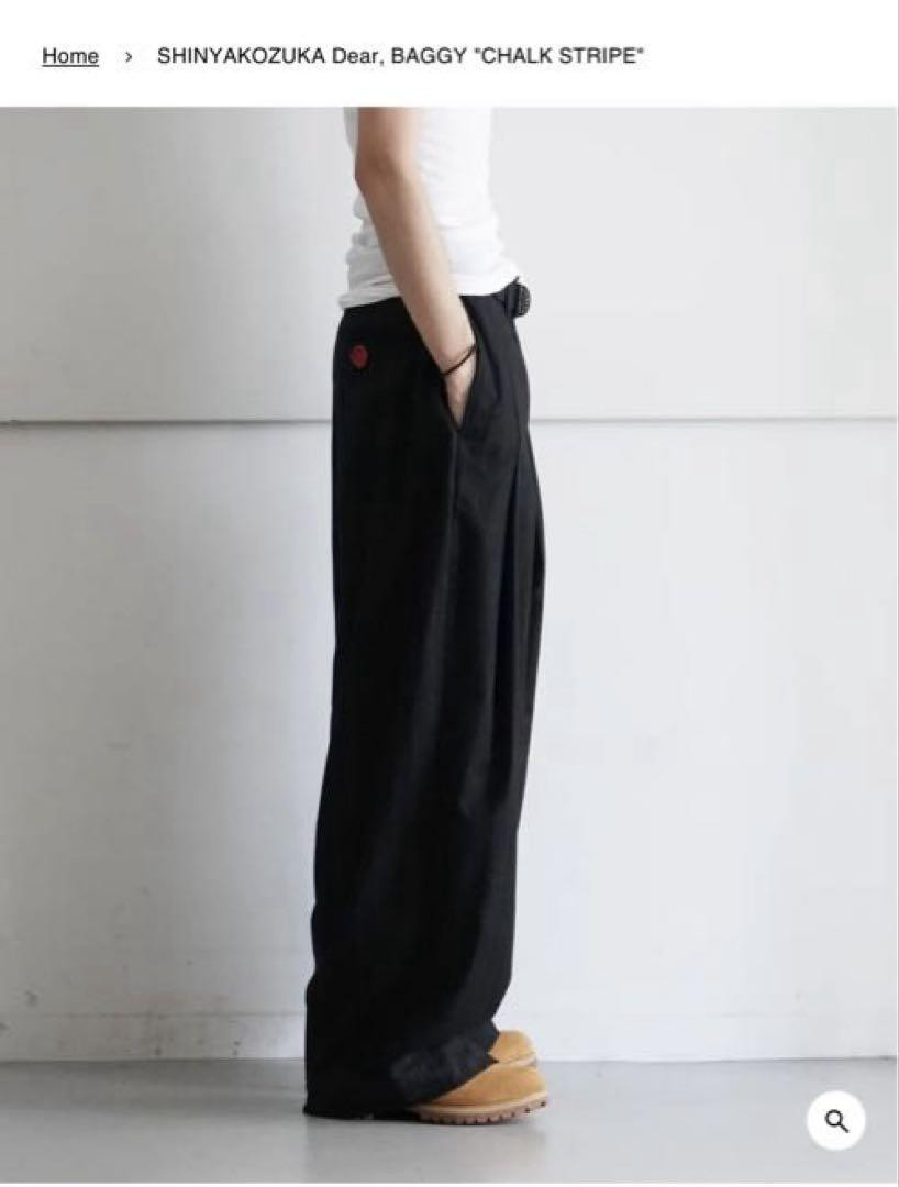 SHINYA KOZUKA シンヤコズカ 24AW CHALK STRIPE チョークストライプ