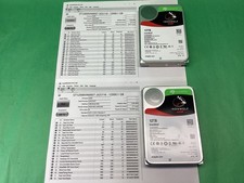 x2 Seagate 12TB IronWolf NAS Internal 3.5" Hard Drive - CAUTION / BAD - LOT OF 2