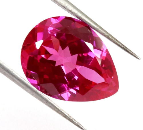 4.85 Ct Amazing Natural Flawless Rhodolite Garnet Pear Cut Loose Gemstone - Picture 7 of 8