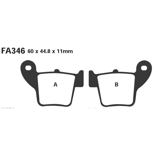 Kit De 2 Plaquettes De Frein Avant Pour Honda XR 125 L, CRF 250 R, XR 250 R - Marque MISTERBIKE