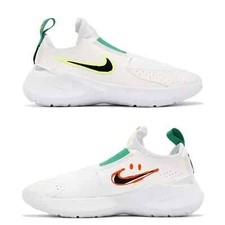 Nike Flex Runner 3 GS White Green Orange Kids Youth Size 7Y Running HF5745 101