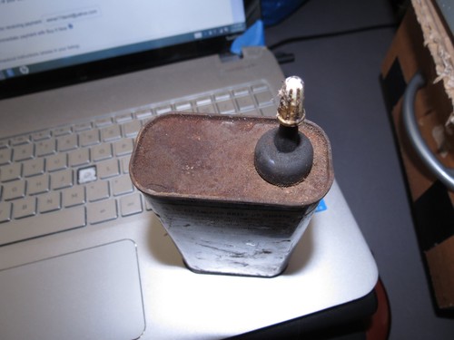 RARE VINTAGE RU GLYDE RUBBER LUBRICANT TIN CAN  - Picture 3 of 3