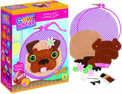 The Orb Factory - Sew Softies Perfect Pug Sewing 23pc Kit - NEW