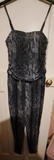 Pineapple By Debbie Moore Animal Print Jumpsuit. Size 14.