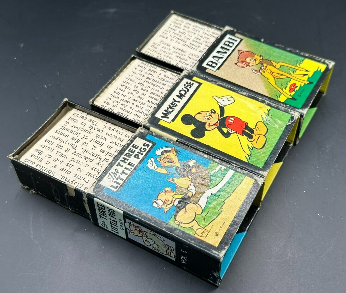 ヴィンテージディズニーMickey Mouse Library of Games Vintage 1946 Disney Mickey Mouse Library of Card Games By Russell