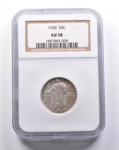AU58 1930 Standing Liberty Quarter NGC *3734