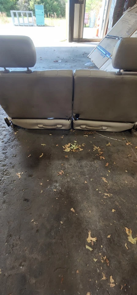 Assentos traseiros 1998-2007 TOYOTA LAND CRUISER LEXUS LX470 3ª terceira fila couro marrom  - Imagem 4 de 4