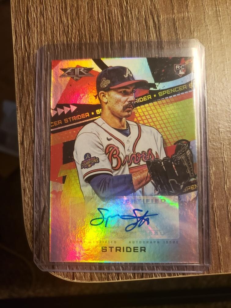 2022 TOPPS FIRE SPENCER STRIDER RC AUTO #FA-SS