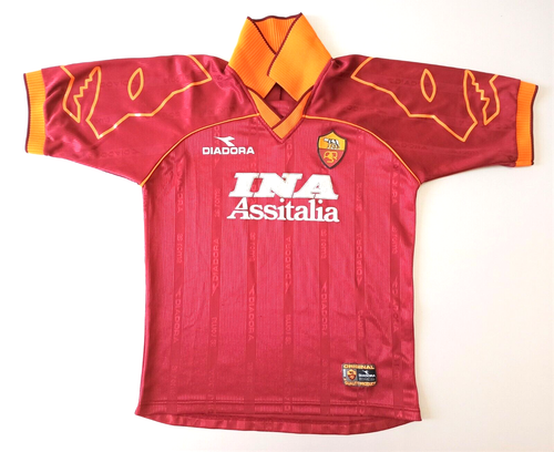 Maglia As roma shirt Jersey training Diadora Ina Assitalia 1998 1999