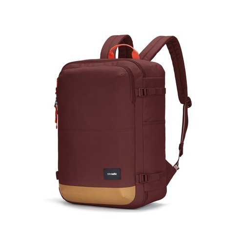 Pacsafe GO Anti Theft 34L Carry-on Backpack, Garnet Red One Size - Picture 3 of 12