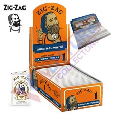 Zig Zag Original White Rolling Papers 24 Booklet 32 Paper Each -Free Shipping