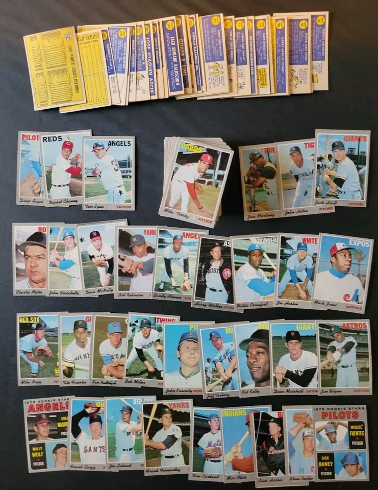 Lote de tarjetas de béisbol 1970 Topps - 141 diferentes - Dave McNally | Bill Robinson Foto 3 de 4