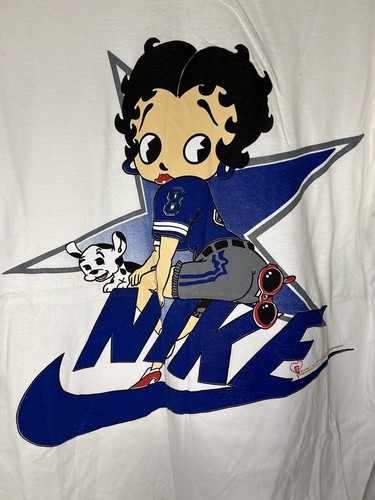 Betty Boop Nike Single Stitch Rare T Shirt Size X Large! - Picture 2 of 8