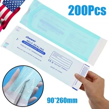 200pcs Sterilization Pouches- 3.5 " x 10 " Dental Medical Self Seal Pouch Bag de
