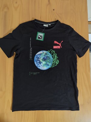 Puma Love Your Mother Earth Black Shirt Men s Size Medium M New NWT Rare