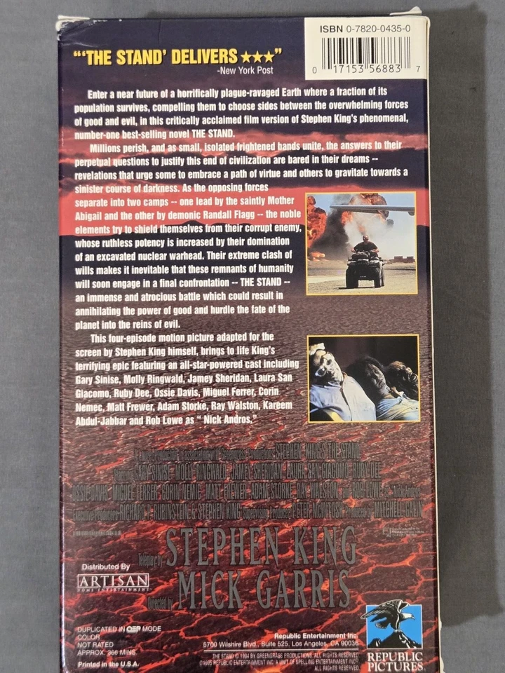 the stand VHS horror movie stephen king 2 tapes - Image 4 of 4