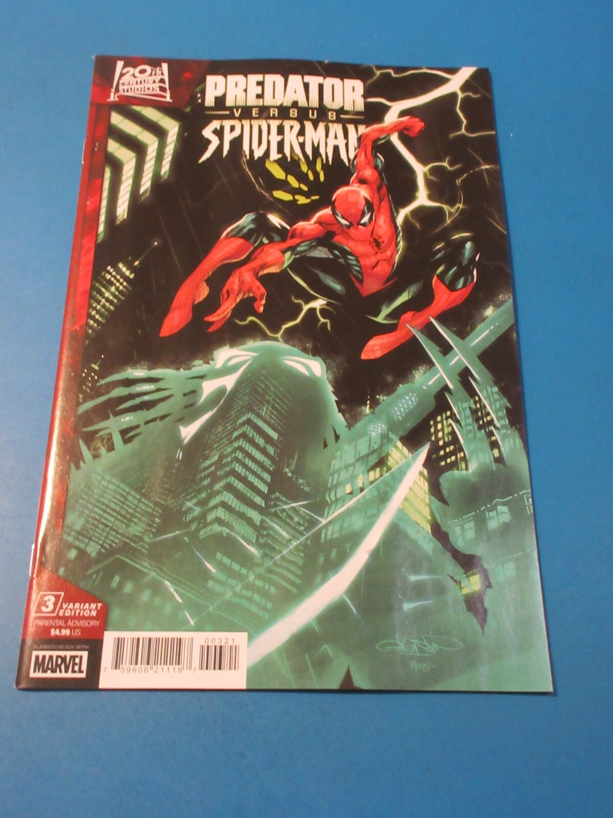 Predator vs Spider-man #3 Gleason variant NM Gem Wow