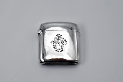 Superb George V Sterling Silver Vesta Case Match Safe 1912 | eBay UK