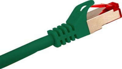 Shielded CAT6A Cable - 3 Foot Patch Green