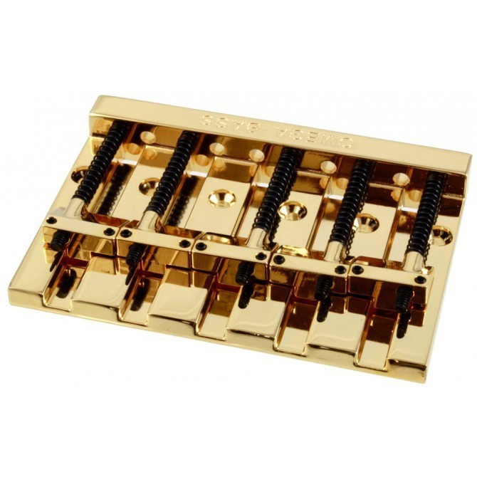 MINT Omega 5 STRING Badass Bass II Style Bridge for Fender Gold BB