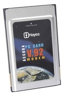 Hayes V92 Pc Card - Silver Hayes V92 Pc Card - Silver