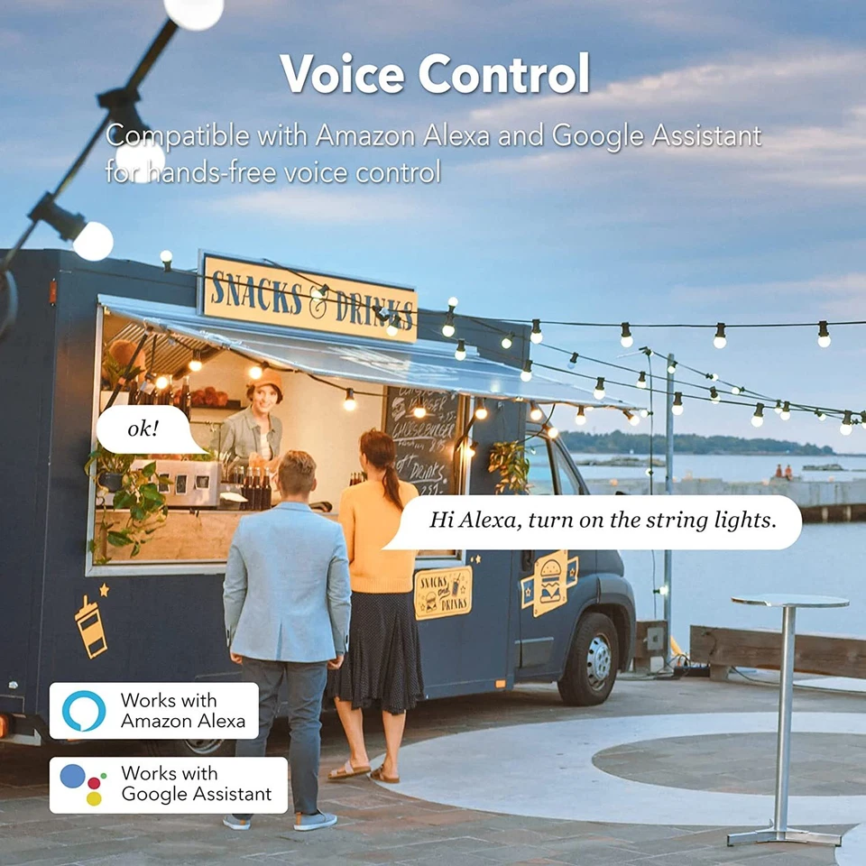 2 Pack Outdoor Smart WiFi Plug HBN Heavy Duty Wi-Fi Timer with 1 Grounded Outlet - Image 3 of 4