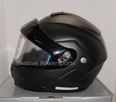 Heated Snowmobile Helmet HJC C91 Electric Modular Snowmobile Helmet  Matte  Black, Dual Visor, Multi-Size (S To 5X) Hjc Snowmobile Helmet