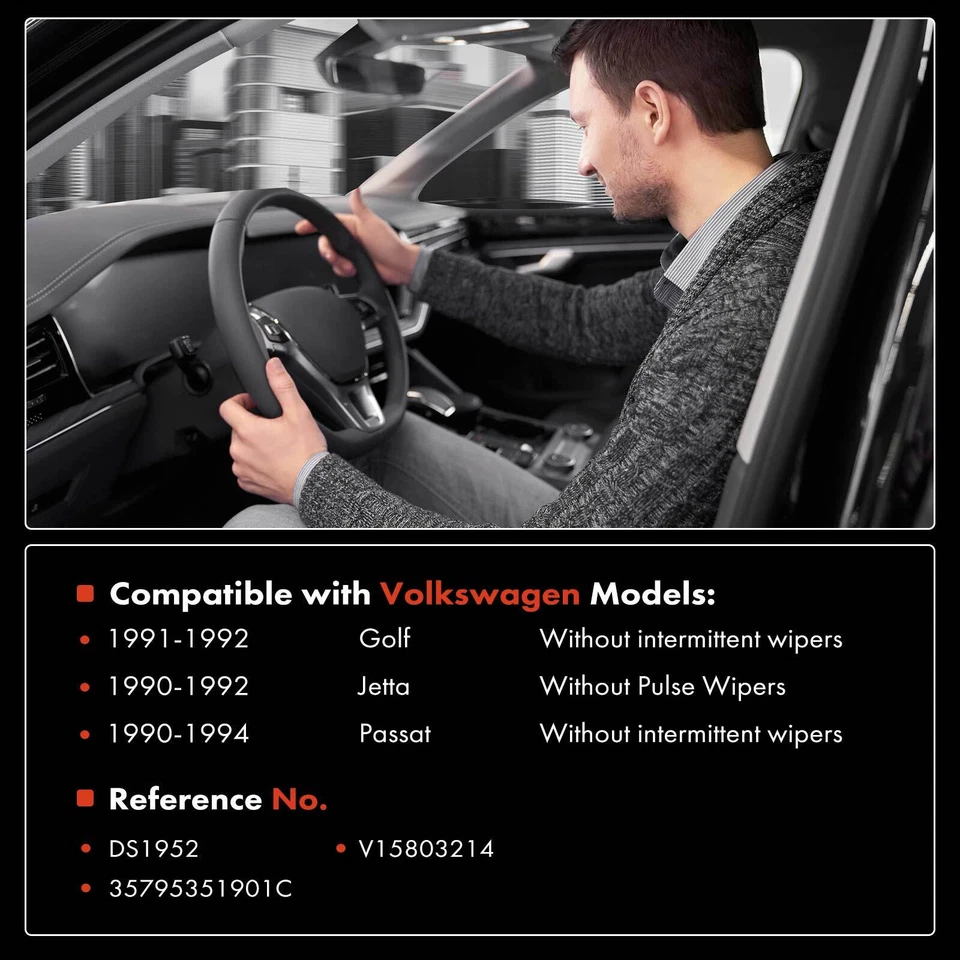 Новый выключатель стеклоочистителя ветрового стекла для Volkswagen Golf 1991-1992 Jetta 1990-1992 Passat - Изображение 2 из 4