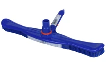 18" Pool Wall Brush Vacuum Head Combo with Swivel Cuff for 1-1/2" or 1-1/4" Hose