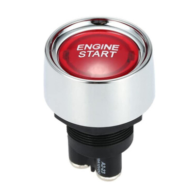 Red 22mm Car Modification Engine Start Power Button Switch Ignition Switch 12V