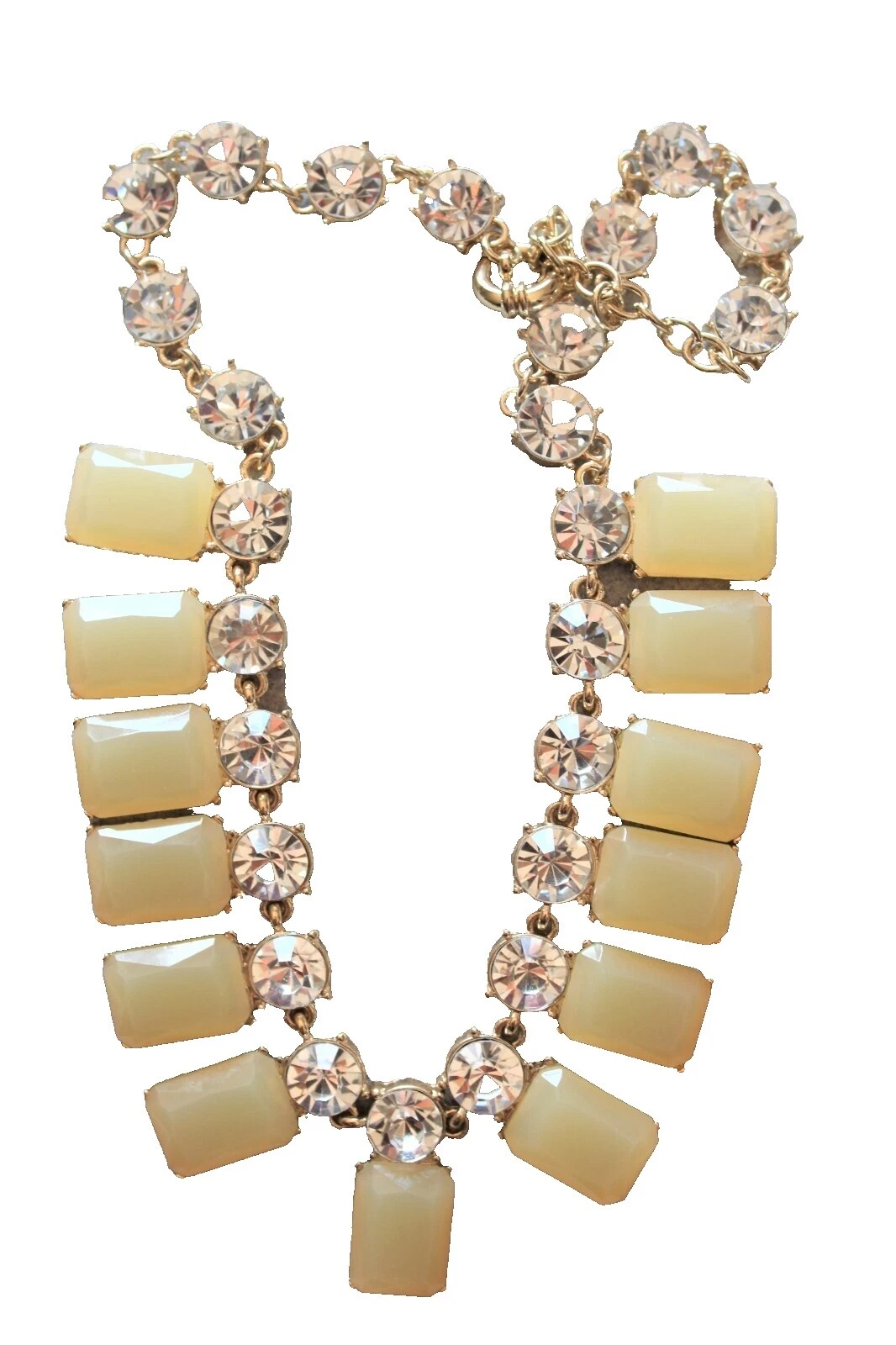 Модная бижутерия из желтого золота с камнем J. CREW