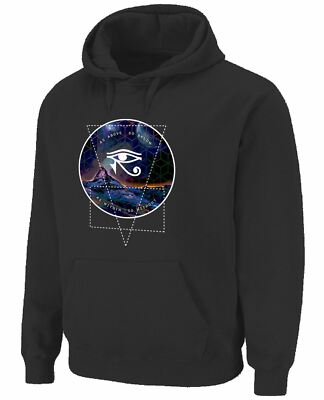 As Above So Below Psychedelic Drug Pull Over Pouch Pocket Hoodie