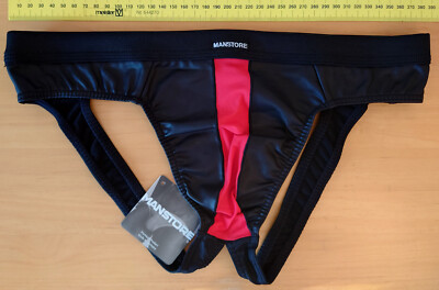Manstore Brief-Jock schwarz/rot Gr. XL Neuware m.Etikett