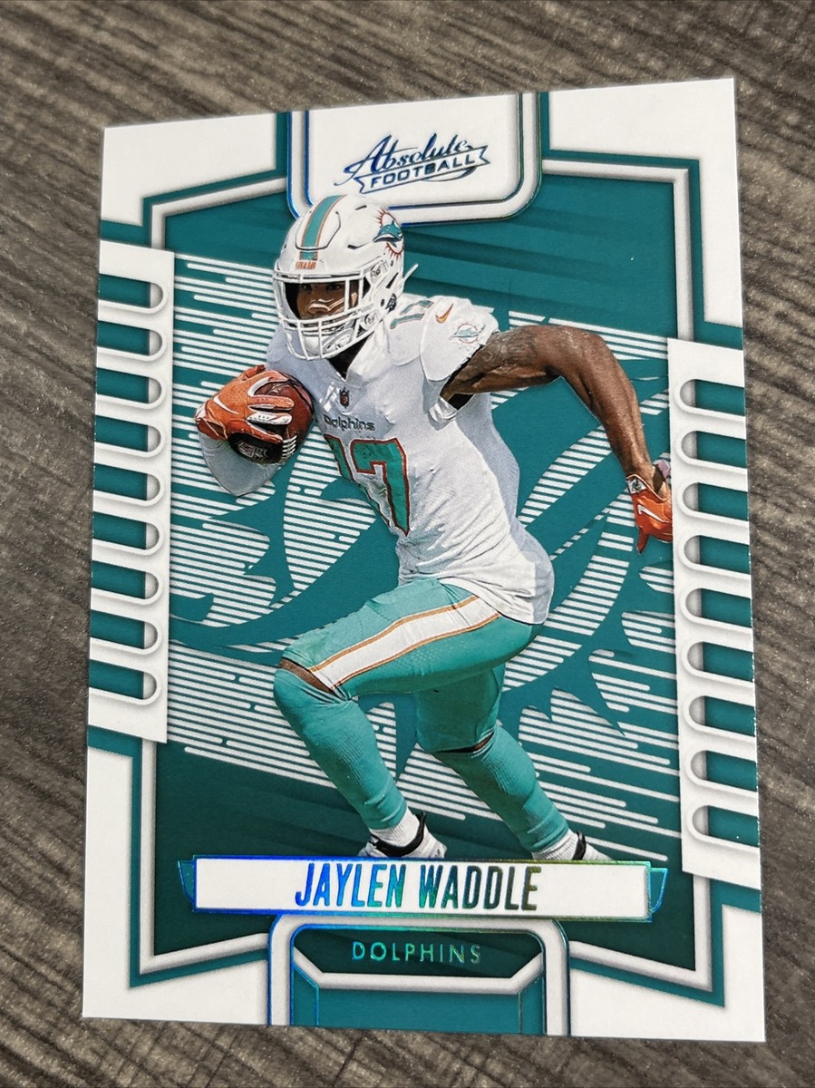Jaylen Waddle, 2023 Absolute Football, Blue, Miami Dolphins, #96
