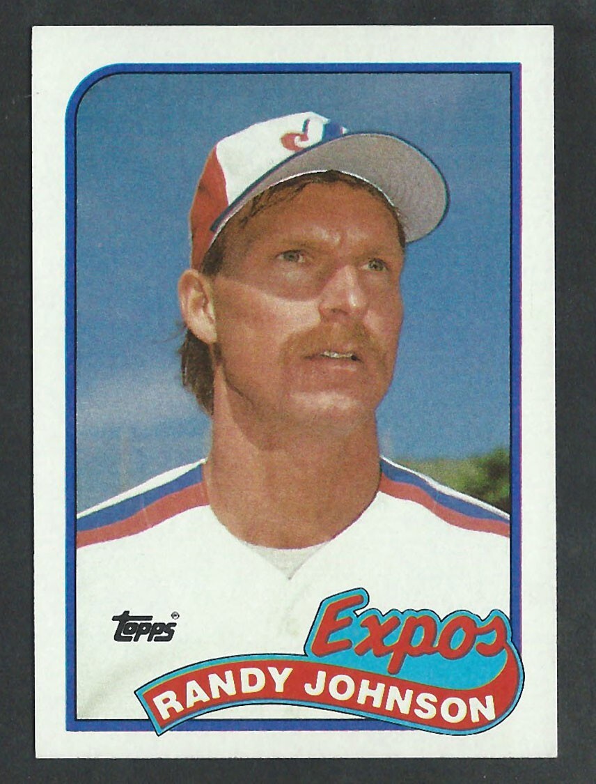 1989 TOPPS #647 RANDY JOHNSON Montreal Expos ROOKIE CARD - 12