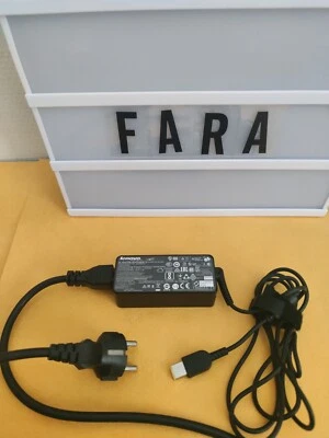 ★ LENOVO 45W chargeur secteur 20V 2.5A original officiel prise rectangle jaune - Photo 1/4