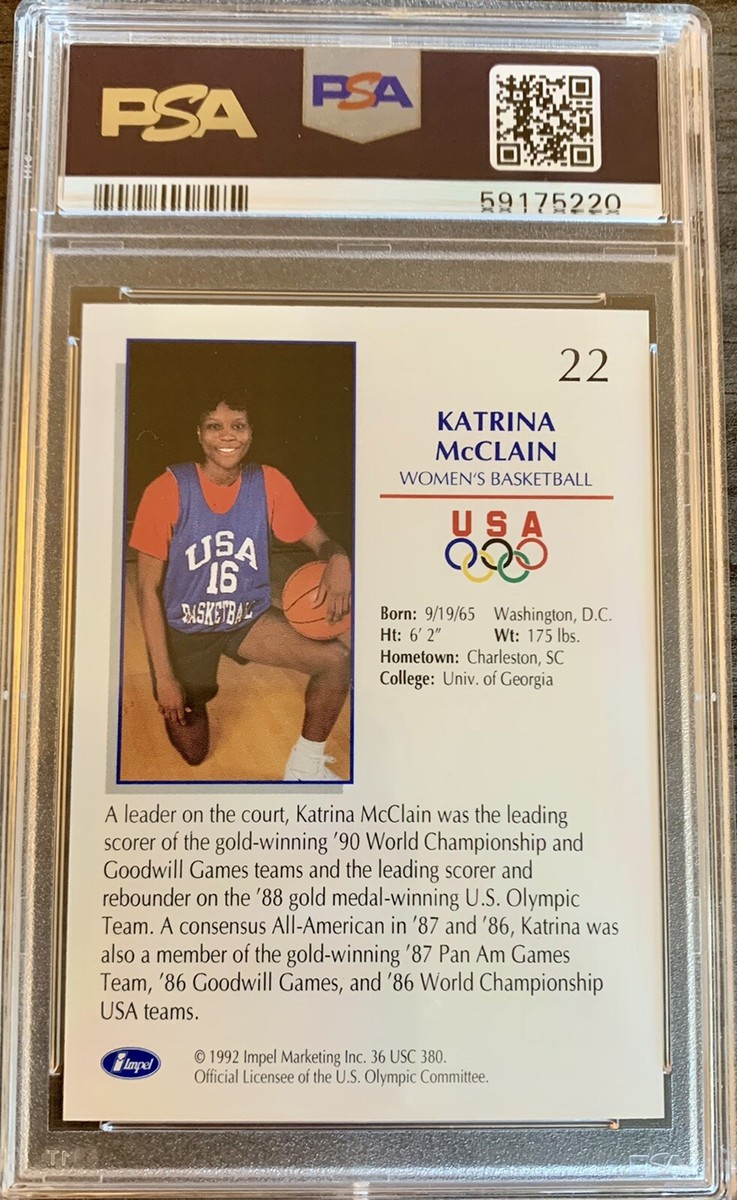 1992 Impel US Olympicards Katrina McClain PSA 10 Olympic #22