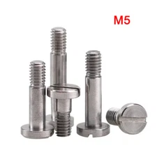 M5 Stainless Steel Slotted Shoulder Cheese Head Screws Machine Slot Drive Bolts