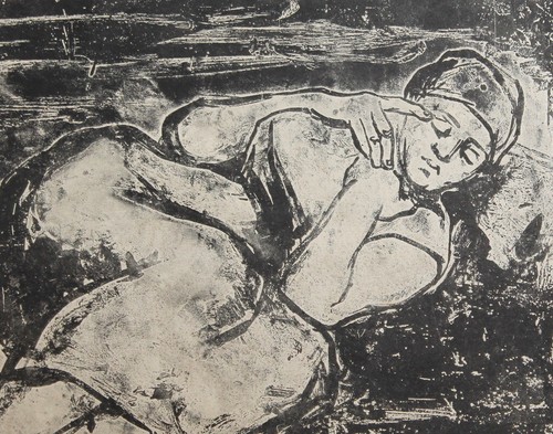 Vintage Frau Portrait Expressionist Print - Bild 7 von 10