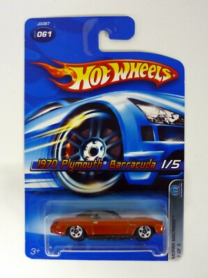 Hot Wheels 1970 Plymouth Barracuda #061 Mopar Madness 1/5 Orange