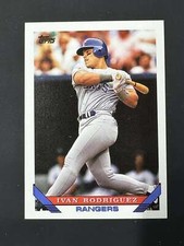 1993 Topps Baseball Ivan Rodriguez Rangers Base Card 360