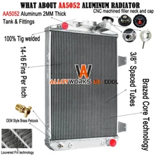 3 Row Aluminum Cooling Radiator For 1930 30 Chevrolet Car Chevy V8 Conversion US