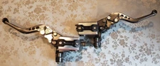 CNC Titanium 7/8 22mm Universal Motorcycle Hydraulic Brake Clutch Lever Set