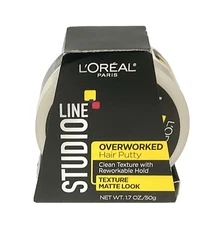 L'Oreal Paris Studio Hair Putty Line Texture & Control Overworked 1.7 0z