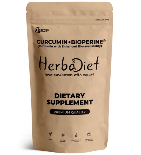 Turmeric Curcumin & Black Pepper Bioperine Powder 95% Antioxidant High Potency