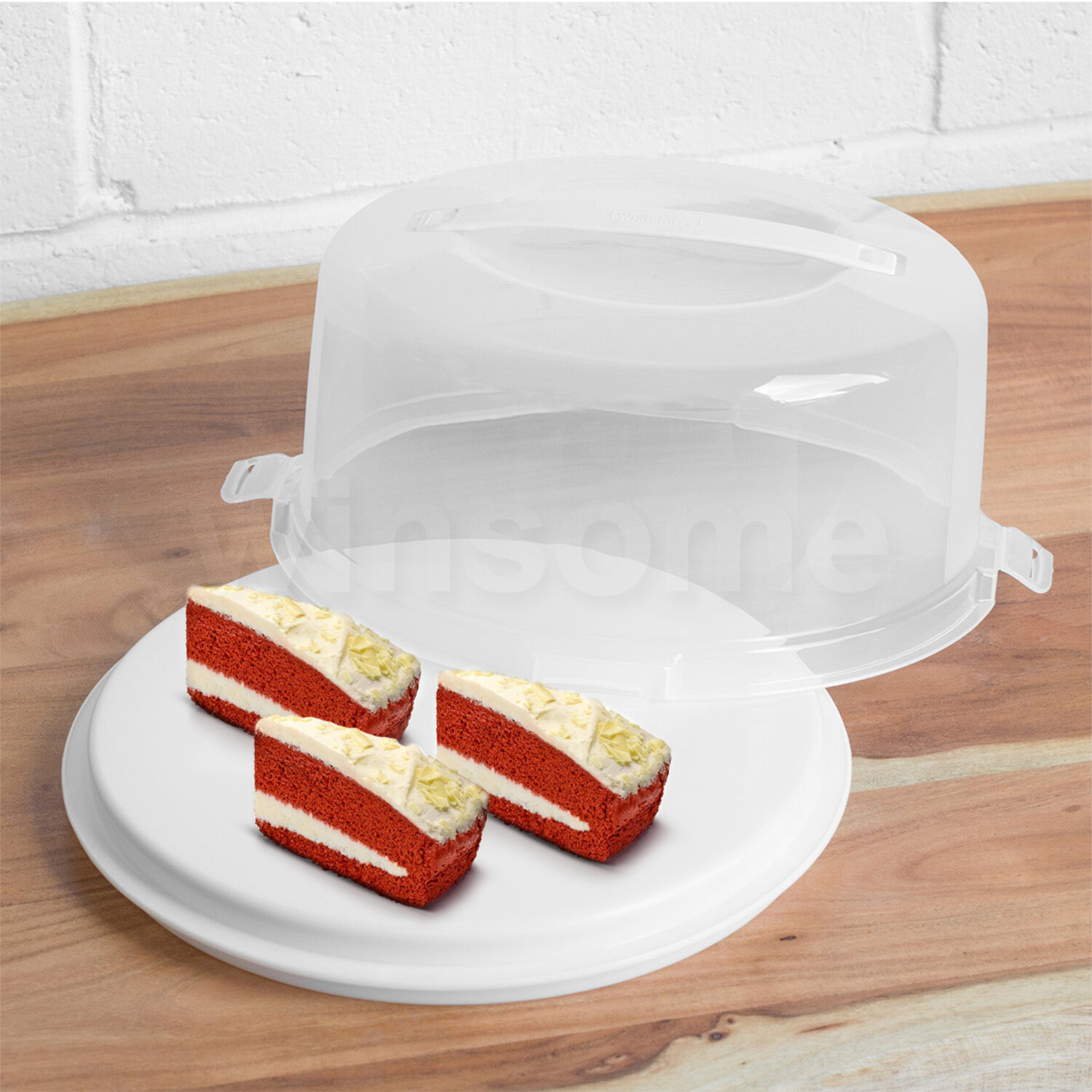 Plastic Cake Box Carrier Cupcake Storage Boxes Container Clear with